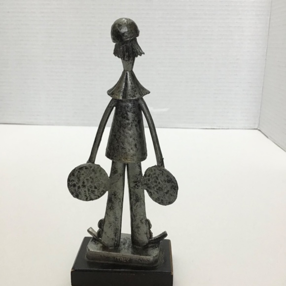 Vintage Plastic Silver Black Clown Made in Italy - Picture 4 of 7